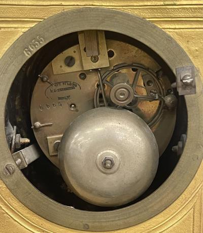 Louis XVI Dore Bronze Mantle Clock Conrad Felsing Berlin