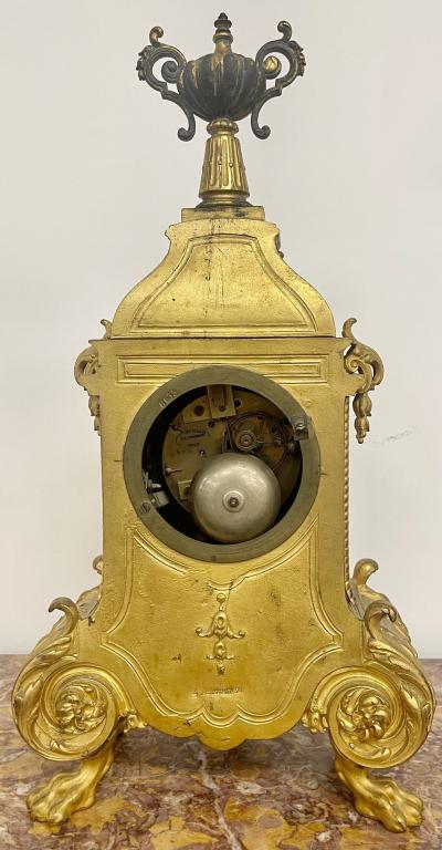 Louis XVI Dore Bronze Mantle Clock Conrad Felsing Berlin