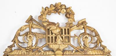 Louis XVI French Gilded Marriage or Brides Mirror