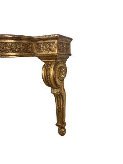 Louis XVI Gilt Wood Console as Wall Bracket