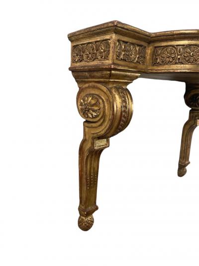 Louis XVI Gilt Wood Console as Wall Bracket