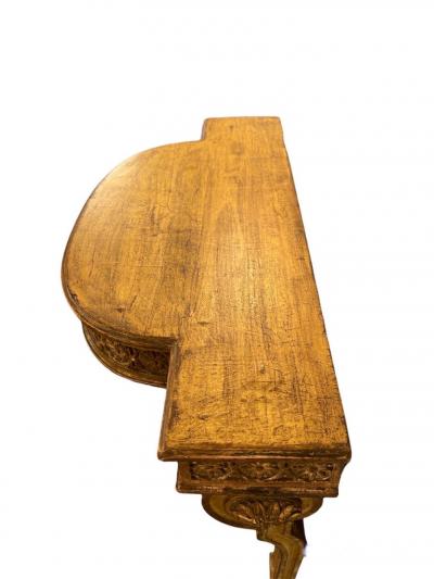Louis XVI Gilt Wood Console as Wall Bracket