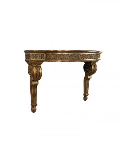 Louis XVI Gilt Wood Console as Wall Bracket