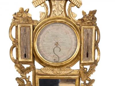Louis XVI Giltwood Barometer