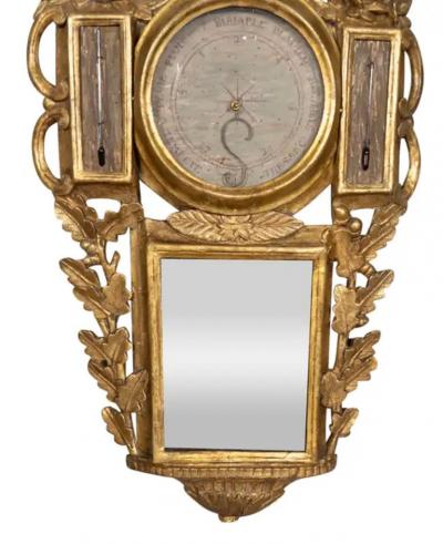 Louis XVI Giltwood Barometer