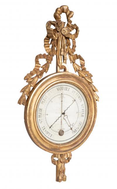 Louis XVI Giltwood Barometer
