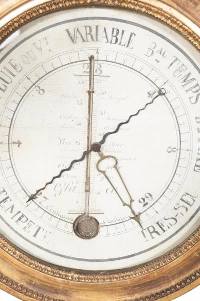 Louis XVI Giltwood Barometer