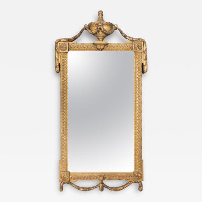 Louis XVI Giltwood Mirror