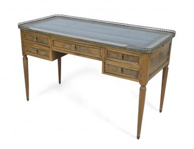 Louis XVI Leather Top Mahogany Writing Desk