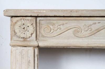 Louis XVI Limestone Mantle