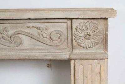 Louis XVI Limestone Mantle
