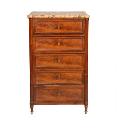 Louis XVI Mahogany Chiffonier By J F Leleu