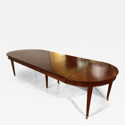 Louis XVI Mahogany Dining Table 19th Century