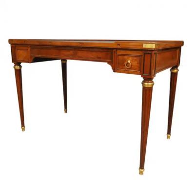 Louis XVI Mahogany Tric Trac Table By C C Saunier
