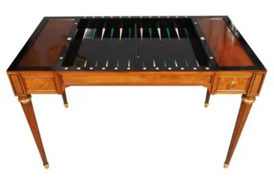 Louis XVI Mahogany Tric Trac Table By C C Saunier