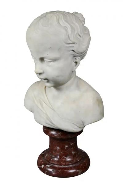 Louis XVI Marble Bust of a Young Boy