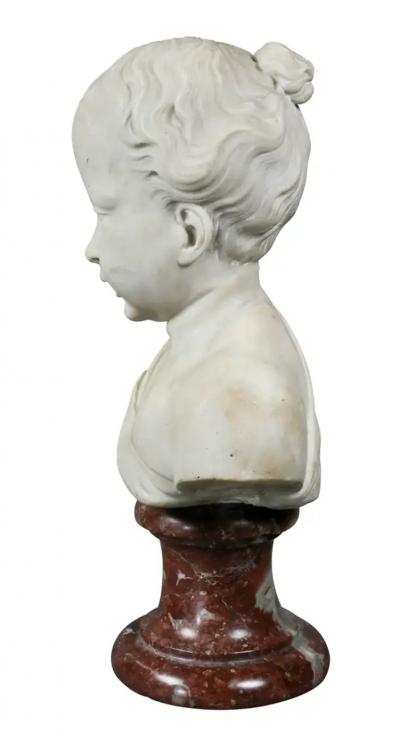 Louis XVI Marble Bust of a Young Boy