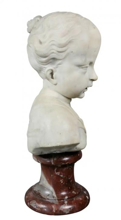 Louis XVI Marble Bust of a Young Boy
