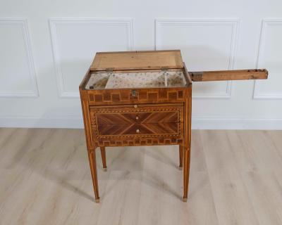Louis XVI Marquetry Chiffonier Table