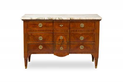 Louis XVI Marquetry Inlaid Commode