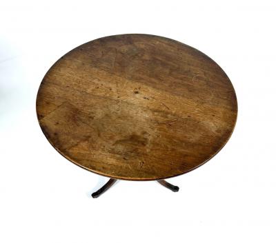 Louis XVI Oak Tripod Pedestal Table circa 1790