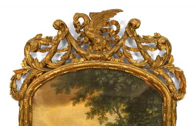 Louis XVI Oil Painting of Lady Enticing Sleeping Man