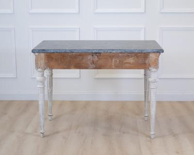 Louis XVI Painted Console with Pyrenees Marble Top Provence Late 18th Century