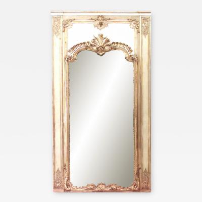 Louis XVI Painted Trumeau Wall Mirror