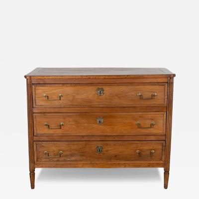 Louis XVI Period Commode In Walnut Late 18th Century