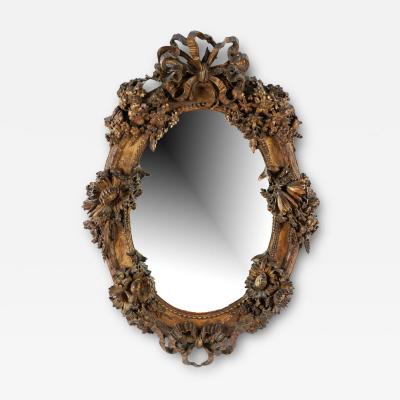 Louis XVI Period Oval Mirror