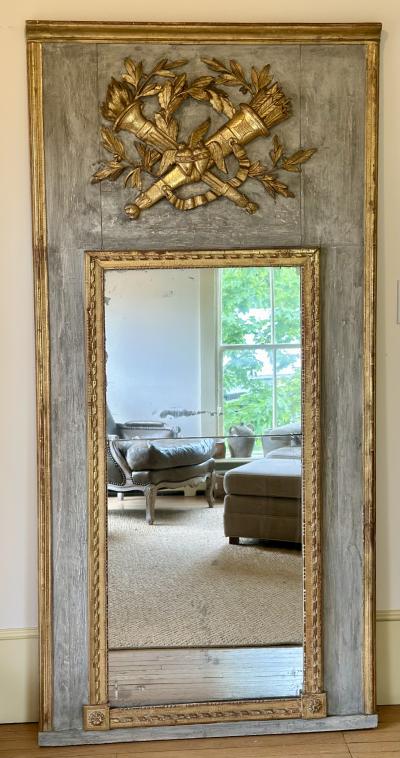 Louis XVI Period Trumeau Mirror