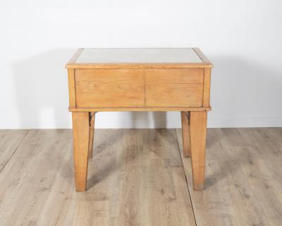 Louis XVI Style Bedside Table with Marble Top