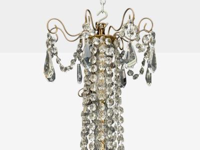 Louis XVI Style Bronze Crystal Thirty Light Chandelier France 19th 20th c 