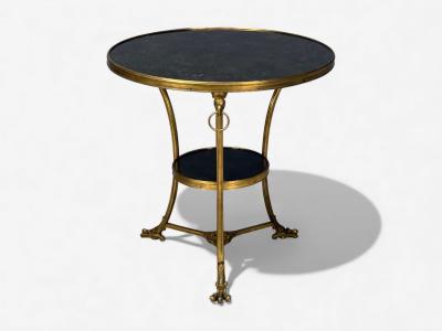 Louis XVI Style Bronze Marble Ormolu Mounted Gueridons France 19th c 