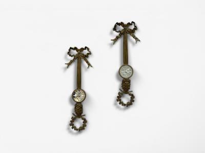 Louis XVI Style Bronze Mirror Four Wall Appliques France 19th C 