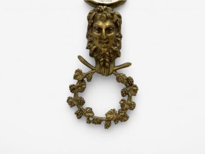 Louis XVI Style Bronze Mirror Four Wall Appliques France 19th C 