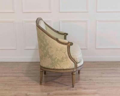 Louis XVI Style Canap Corbeille in Painted Wood 18th Century