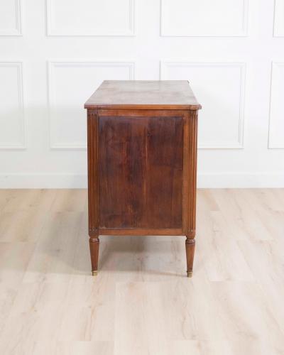 Louis XVI Style Chest Of Drawers In Walnut Circa 1880