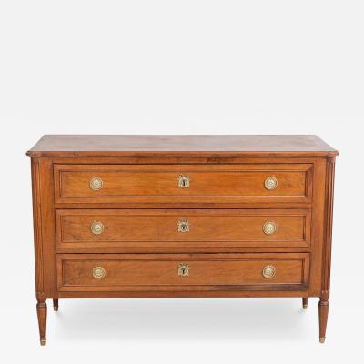 Louis XVI Style Chest Of Drawers In Walnut Circa 1880