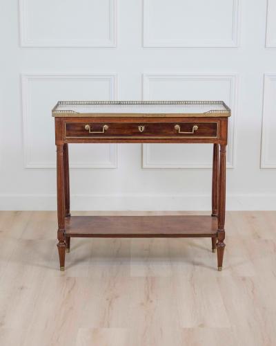 Louis XVI Style Console In Mahogany