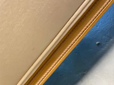 Louis XVI Style Cream Upholstered Settee