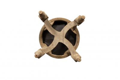 Louis XVI Style Creme Painted Tabouret