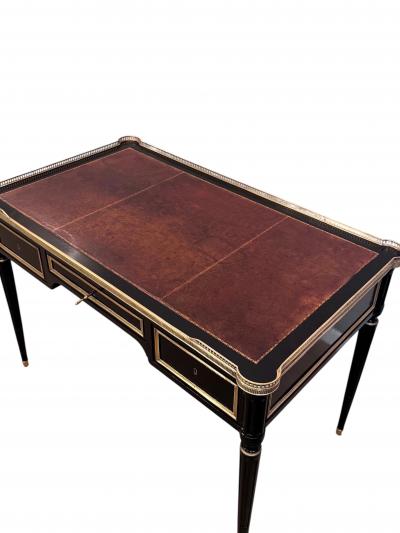 Louis XVI Style Ebonized Bureau Plat