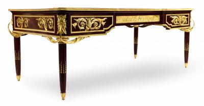 Louis XVI Style Gilt Bronze Mounted Bureau Plat Desk