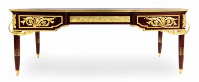 Louis XVI Style Gilt Bronze Mounted Bureau Plat Desk