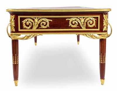 Louis XVI Style Gilt Bronze Mounted Bureau Plat Desk