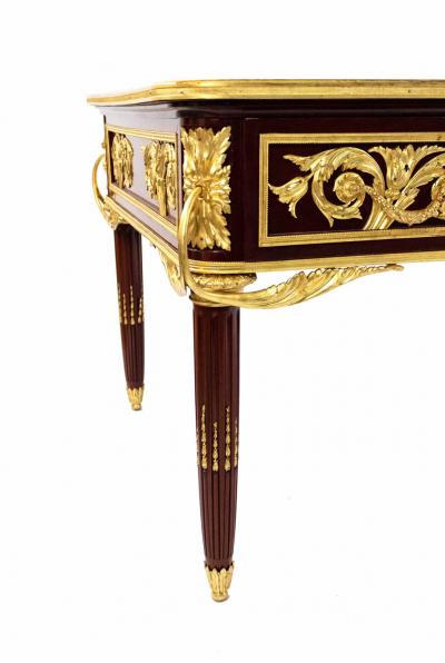 Louis XVI Style Gilt Bronze Mounted Bureau Plat Desk
