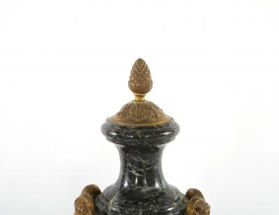 Louis XVI Style Gilt Bronze and Marble Cassolettes a Pair