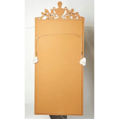 Louis XVI Style Giltwood Mantel Hanging Wall Mirror