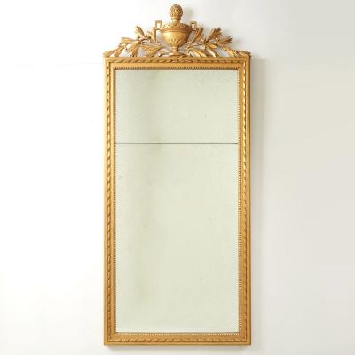 Louis XVI Style Giltwood Mantel Hanging Wall Mirror